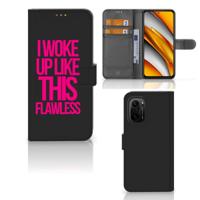 Poco F3 | Xiaomi Mi 11i Hoesje met naam Woke Up - Origineel Cadeau Zelf Maken Poco F3 | Xiaomi Mi 11i Hoesje met naam Woke Up - Origineel Cadeau Zelf Maken