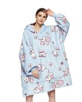 Plaid met mouwen - fleece - olifanten - Badrock