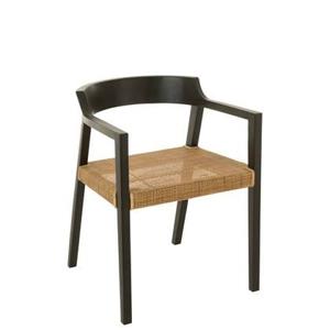 J-Line stoel Emma - hout - zwart|bruin