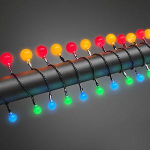 Konstsmide 3680-507 Motief lichtketting Binnen/buiten werkt op het lichtnet Aantal lampen 80 LED Meerkleurig Verlichte lengte: 6.32 m