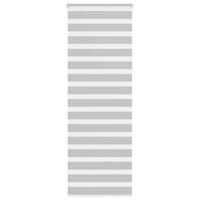 VidaXL Zebra rolgordijn 90x200 cm stofbreedte 85,9 cm lichtgrijs