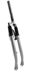 VWP voorvork verend 28 inch hybride 1 inch zilver