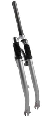 VWP voorvork verend 28 inch hybride 1 inch zilver