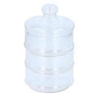 Alpina Bonbonniere - glas - 12 x 23 cm - 3-laags - voorraadpot