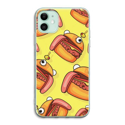 Hamburger: iPhone 11 Transparant Hoesje