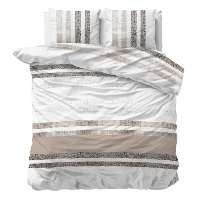 Dekbedovertrek Loza Strepen 200x200 Cm Sleeptime Classy - Dekbed-Discounter.nl