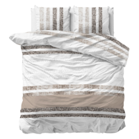 Dekbedovertrek Loza Strepen 200x200 Cm Sleeptime Classy - Dekbed-Discounter.nl