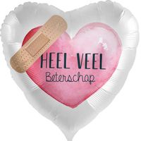 heel veel beterschap pleister roze - thumbnail