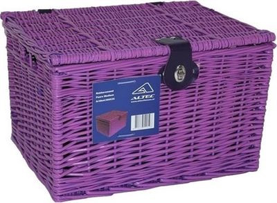 Bakkersmand blauwgrijs large 47x31x28 met deksel