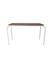 Originele tafel van walnoothout - parelwit