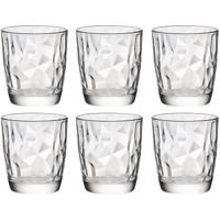 Bormioli Rocco waterglazen/sapglazen Diamond Dof - 6x stuks - 390 ml - Drinkglazen
