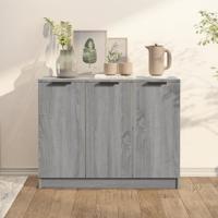 Dressoir 90,5x30x70 cm bewerkt hout grijs sonoma eikenkleurig - thumbnail