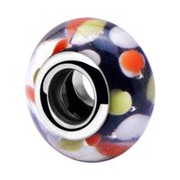 Bead voor beadsarmbanden Glas / Chirurgisch staal 316L Beads - thumbnail
