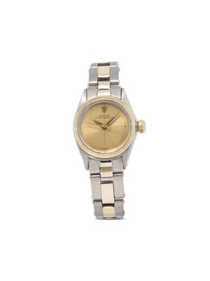 Rolex montre Oyster Perpetual 20 mm pre-owned - Or
