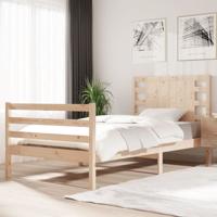 Bedframe zonder matras massief grenenhout 90x200 cm