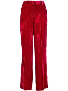 P.A.R.O.S.H. pantalon en velours à coupe ample - Rouge