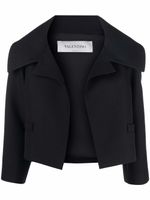 Valentino Garavani veste crop à col oversize - Noir