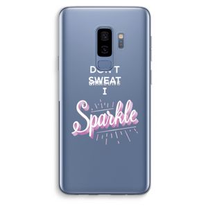 Sparkle quote: Samsung Galaxy S9 Plus Transparant Hoesje