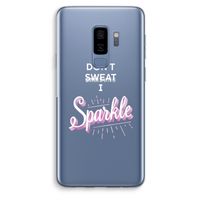 Sparkle quote: Samsung Galaxy S9 Plus Transparant Hoesje