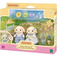 Pop - SYLVANIAN FAMILIES - Broer en zus Konijn Ram - Tuinieren - Gelede - Veelkleurig