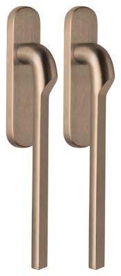 Formani Rivio by Gensler GL230PAY massieve paarsgewijze set hefschuifdeurbeslag inclusief cilindergat PC69 - PVD licht brons