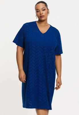 Yoek Jurk met korte mouwen MARE | Indigo | Maat 54/56