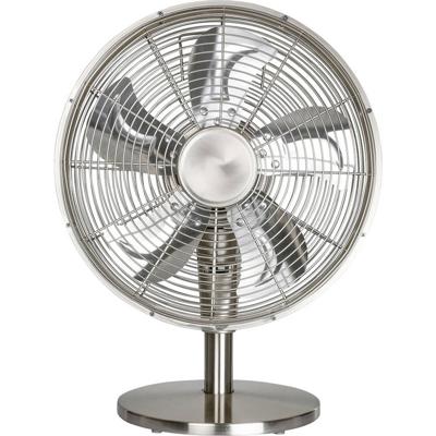 CasaFan Airos Eco Classic TV Tafelventilator Chroom (geborsteld) Timer