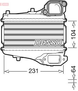 Intercooler, inlaatluchtkoeler DIT40001