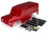 Body, Land Rover Defender, red (painted)/ decals