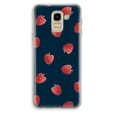 Framboosjes: Samsung Galaxy J6 (2018) Transparant Hoesje