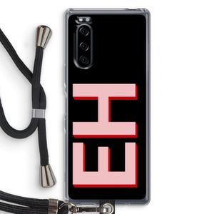 Monogram: Sony Xperia 5 Transparant Hoesje met koord