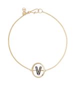 Annoushka bracelet en or 18ct à initial V en diamants - thumbnail