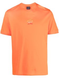 Paul & Shark t-shirt en coton à logo imprimé - Orange