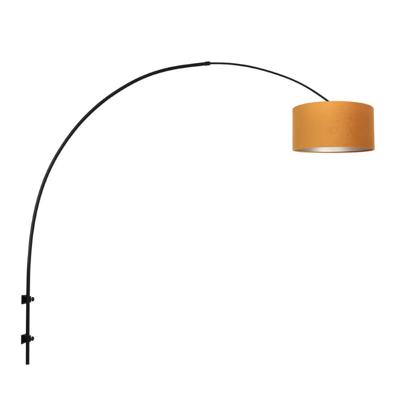 Steinhauer Muur booglampSparkled zwart met goud - 8141ZW