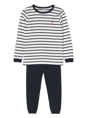 Petit Bateau trousseau de naissance à rayures - Bleu