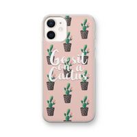 Cactus quote: iPhone 12 Transparant Hoesje