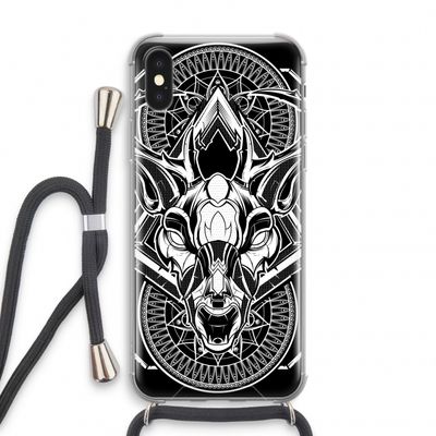Oh Deer: iPhone X Transparant Hoesje met koord