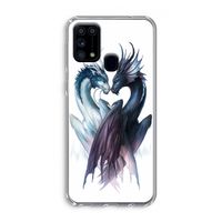 Yin Yang Dragons: Samsung Galaxy M31 Transparant Hoesje