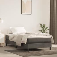Bedframe zonder matras 80x200 cm fluweel donkergrijs