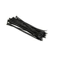 100x kabelbinders tie-wraps zwart 3,6 x 200 mm   -