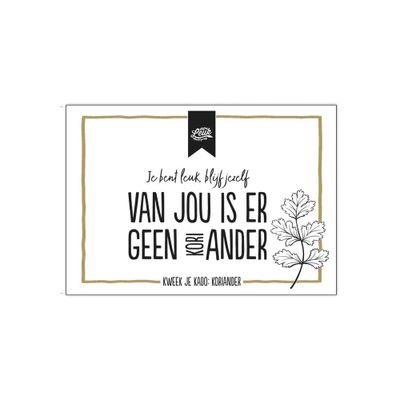Kruiden - Van jou is er geen koriander