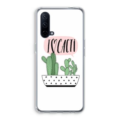 I love cacti: OnePlus Nord CE 5G Transparant Hoesje