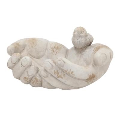 Daan kromhout Bird bowl - small - vogelbad - beige - handen