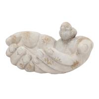 Daan kromhout Bird bowl - small - vogelbad - beige - handen Daan kromhout Bird bowl - small - vogelbad - beige - handen
