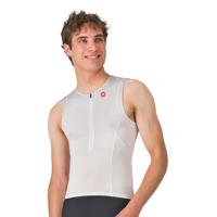 Castelli free speed 3 top sleeveless wit grijs heren XXXL