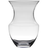 Vaas - transparant - stijlvol - glas - 18 x 26 cm - bloemenvaas