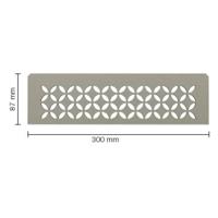 Schluter Shelf-N-S1 planchet - 30x8.7x0.5cm - inbouw - Rechthoek - Perforatie: Floral - gecoat steengrijs sns1d5tssg