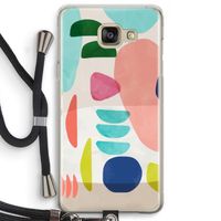 Bold Rounded Shapes: Samsung Galaxy A5 (2016) Transparant Hoesje met koord