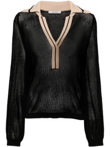 Dorothee Schumacher blouse à col contrastant - Noir