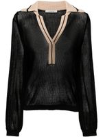 Dorothee Schumacher blouse à col contrastant - Noir